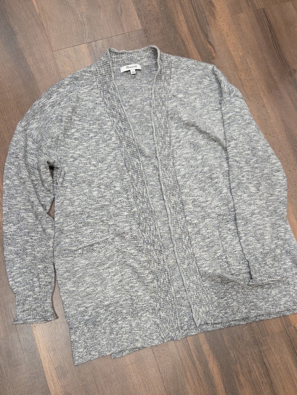 Madewell Gray Bradley Cardigan Sweater